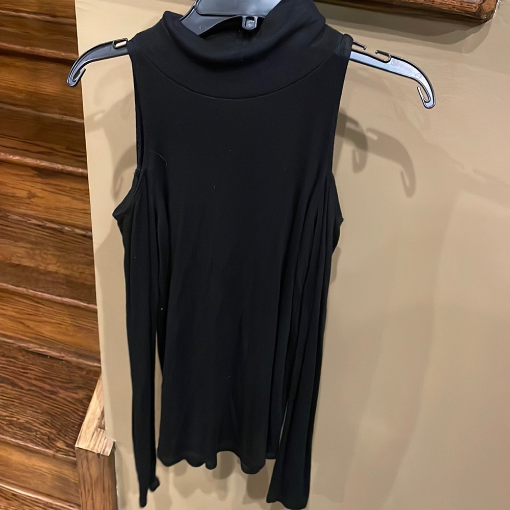 Joe’s collection high neck and open shoulder top